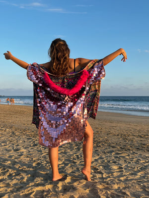KIMONO ESPECIAL TEJIDO EN TELAR