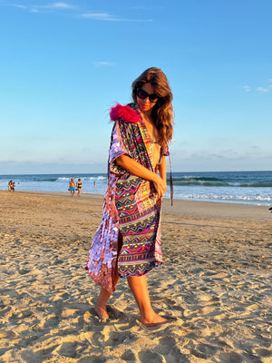 KIMONO ESPECIAL TEJIDO EN TELAR