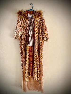 KIMONO ESPECIAL TEJIDO EN TELAR